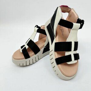 Jose Saenz 4201 Leather Platform Sandals - Size 39 (US 8.5)